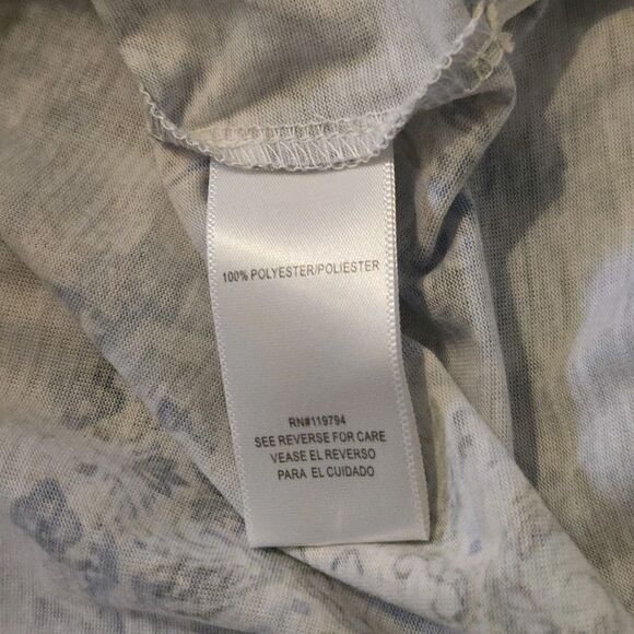 VTG Energes Handkerchief Asymmetrical Top S Hippie Artsy Boho Lace Y2K 90's - Picture 6 of 7